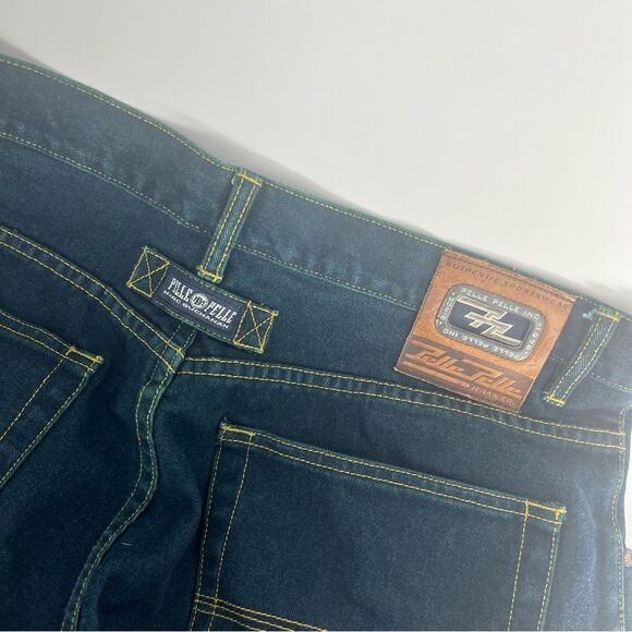 Pelle Pelle Jeans Mens 38x30 Blue Indigo Y2K Baggy Skater Grunge Hip Hop Loose - Picture 3 of 9